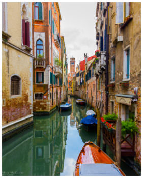 Venice canal historic district - Venice Italy