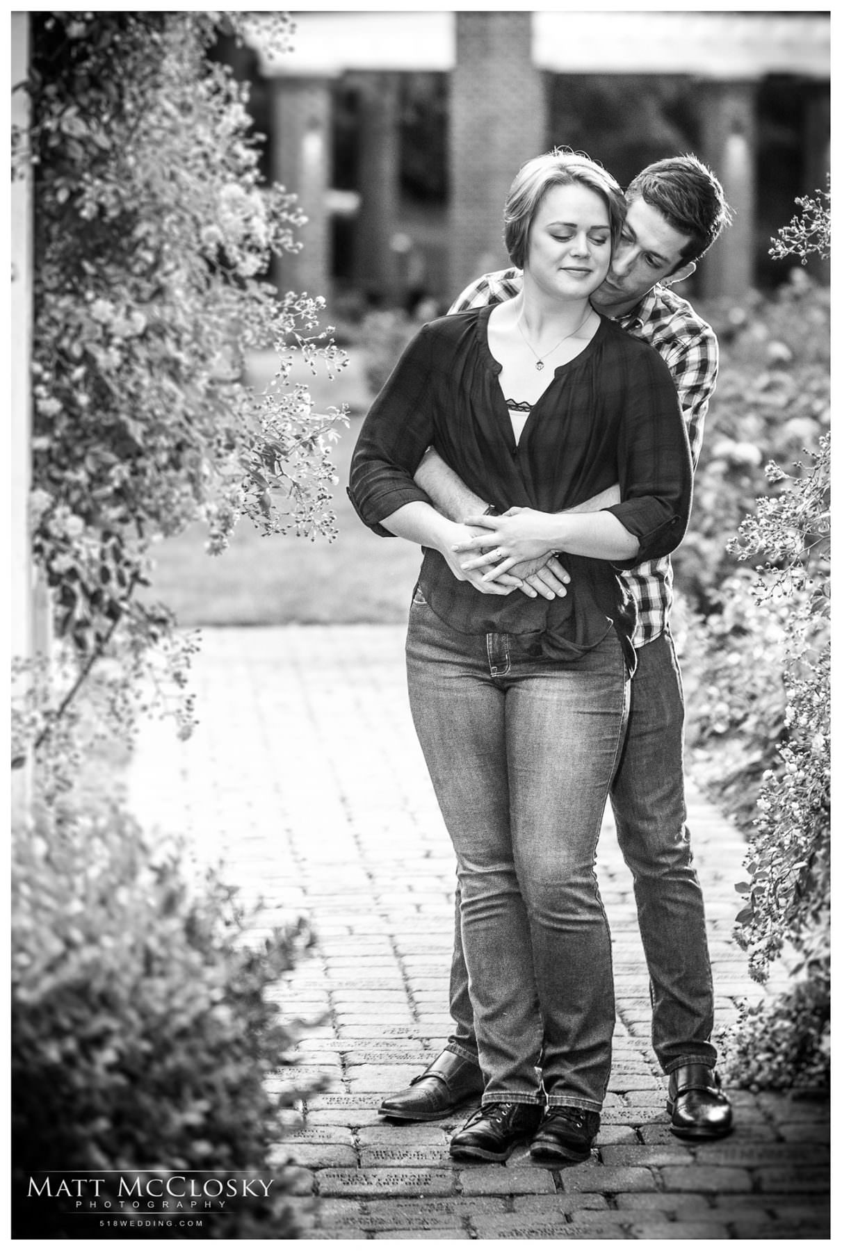 Schenectady Rose Garden Engagement Photo Wedding Photographer Matt McClosky Kevin and Paige