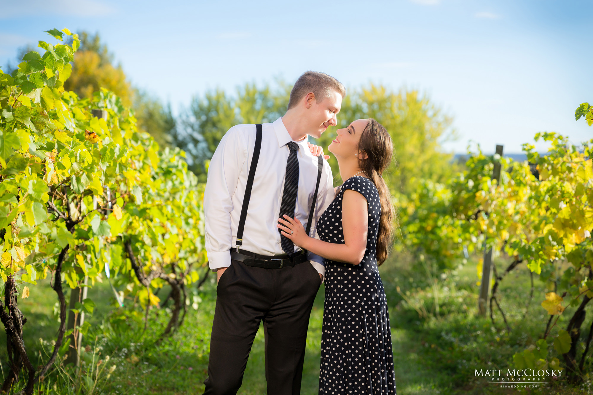 Emma Cranston Rob Altamont Vineyard Winery Engagement 518Wedding 518 Wedding 518Photo 518 Photo Wedding Photographer Albany NY Altamont Manor Vineyard engagement photos