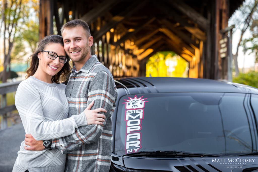 Heather Quimby Jordyn McIntire Engagement Matt McClosky Photography 518Wedding 518Photo Engagement photographer Wedding photographer Albany NY schenectady Saratoga Springs Troy Glens Falls Lake George Appel Inn 90 State The Knot Wedding Wire Award Winning Photographer central bridge NY Schoharie County Covered Bridge Fort Road Challenger RT Focus ST